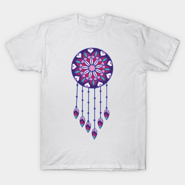 Mandala dreamcatcher dream catcher bad dream chaser native feathers T-Shirt by alcoshirts